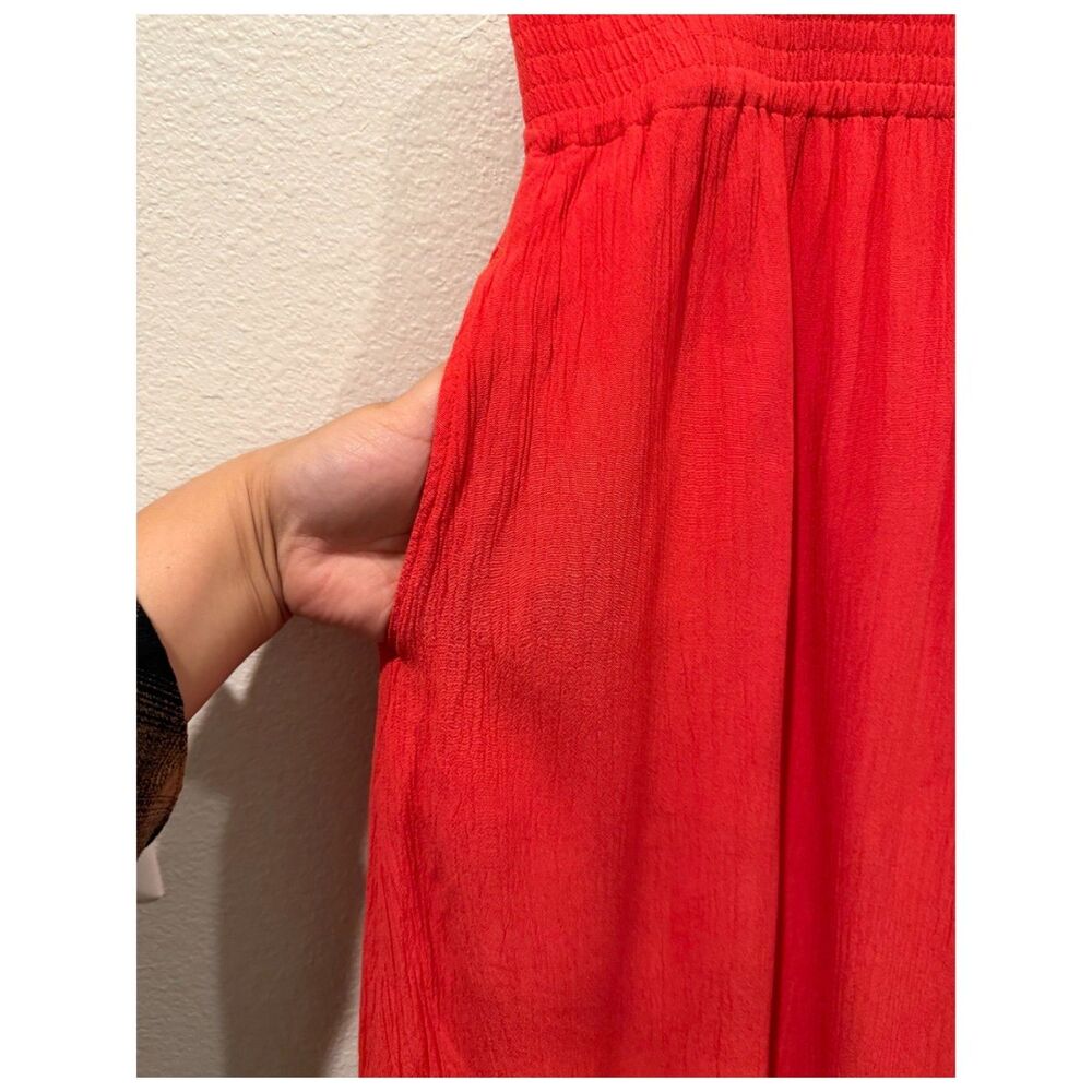 MADEWELL Smocked-Waist Button-Front Midi Skirt - Picture 5 of 5